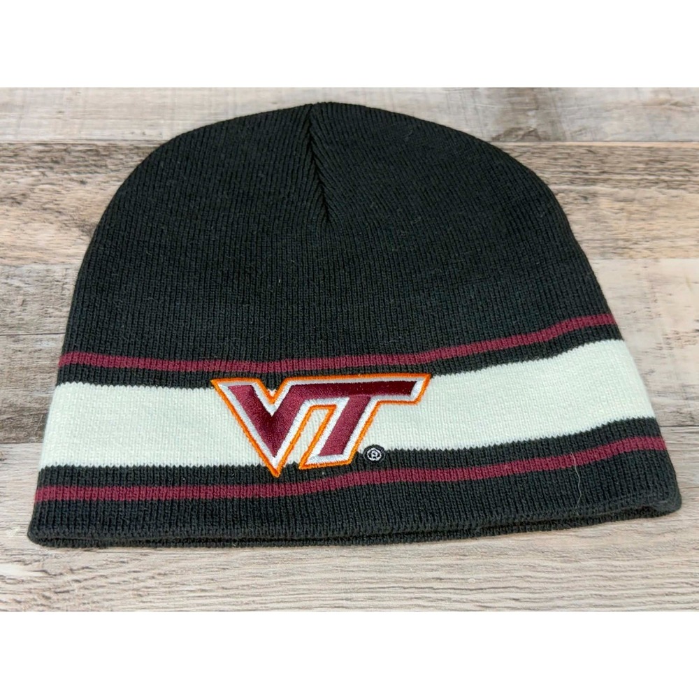 NCAA Virginia Tech Hokies Black Beanie Adult One Size
